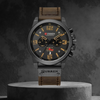 Reloj Curren Terran Marrón Oscuro