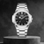 Reloj Nautilus Negro- Silver